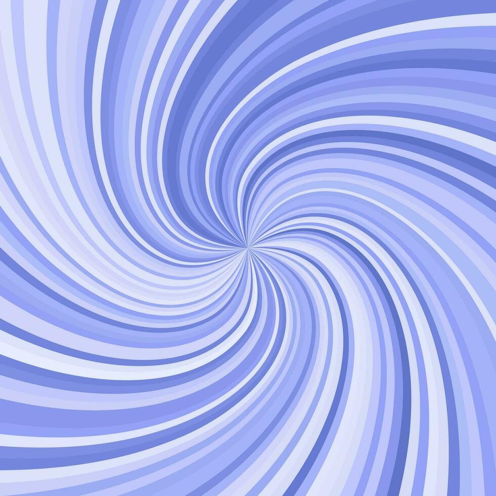 Swirling radial blue background Helix rotation rays vector