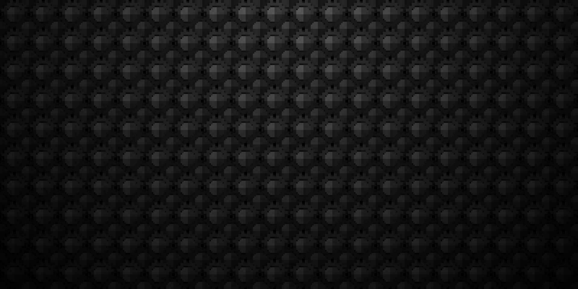 Dark black Geometric grid Carbon fiber background Modern dark abstract texture Seamless pattern vector