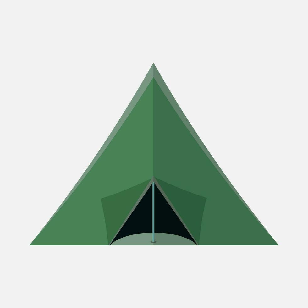 Vector flat illustration of a tent