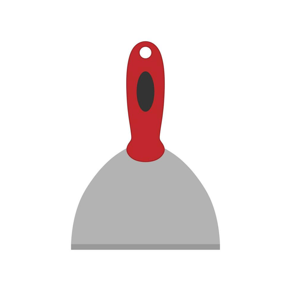Putty knife tool vector flat illustration