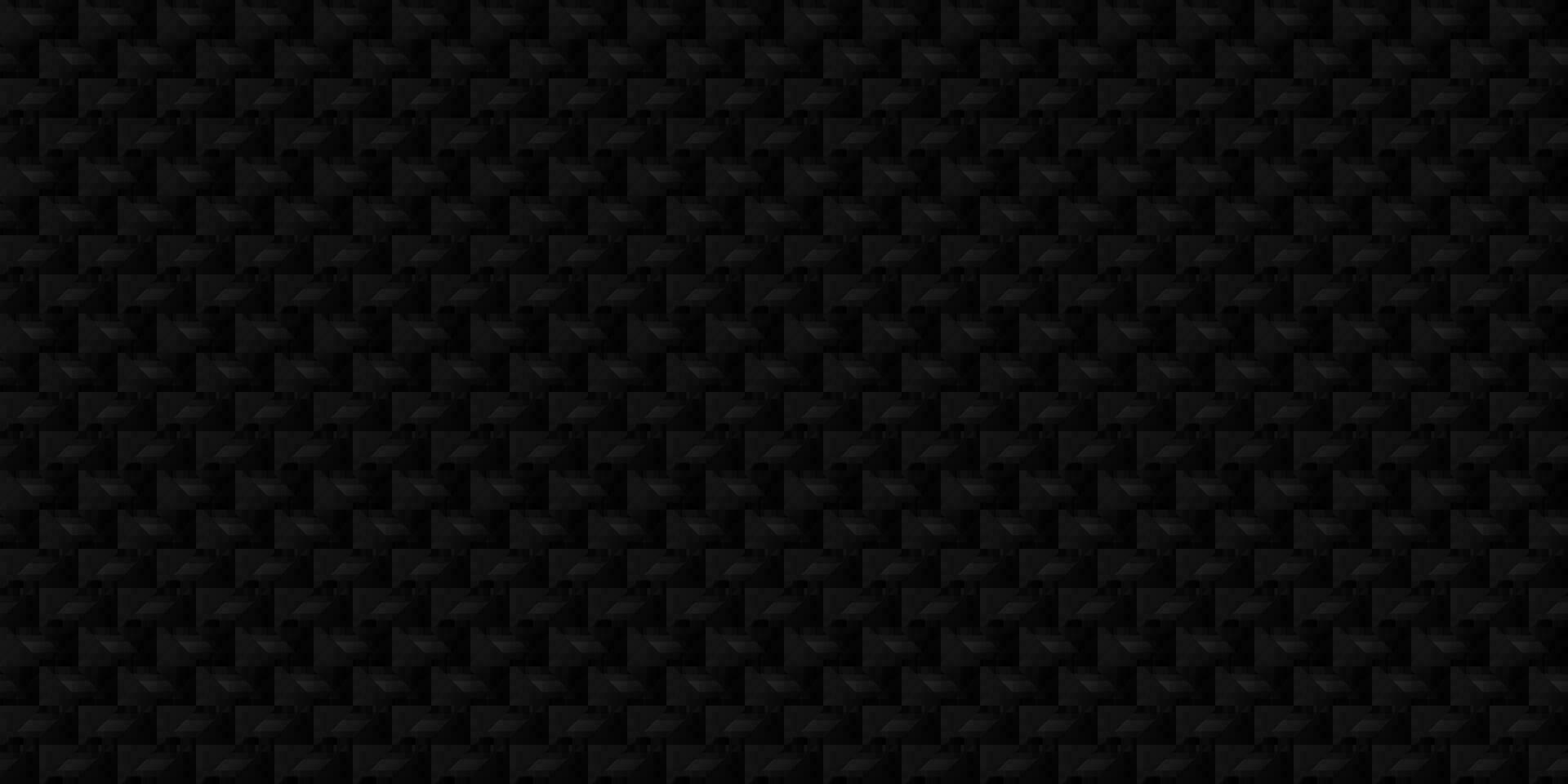 Dark black Geometric grid Carbon fiber background Modern dark abstract texture Seamless pattern vector