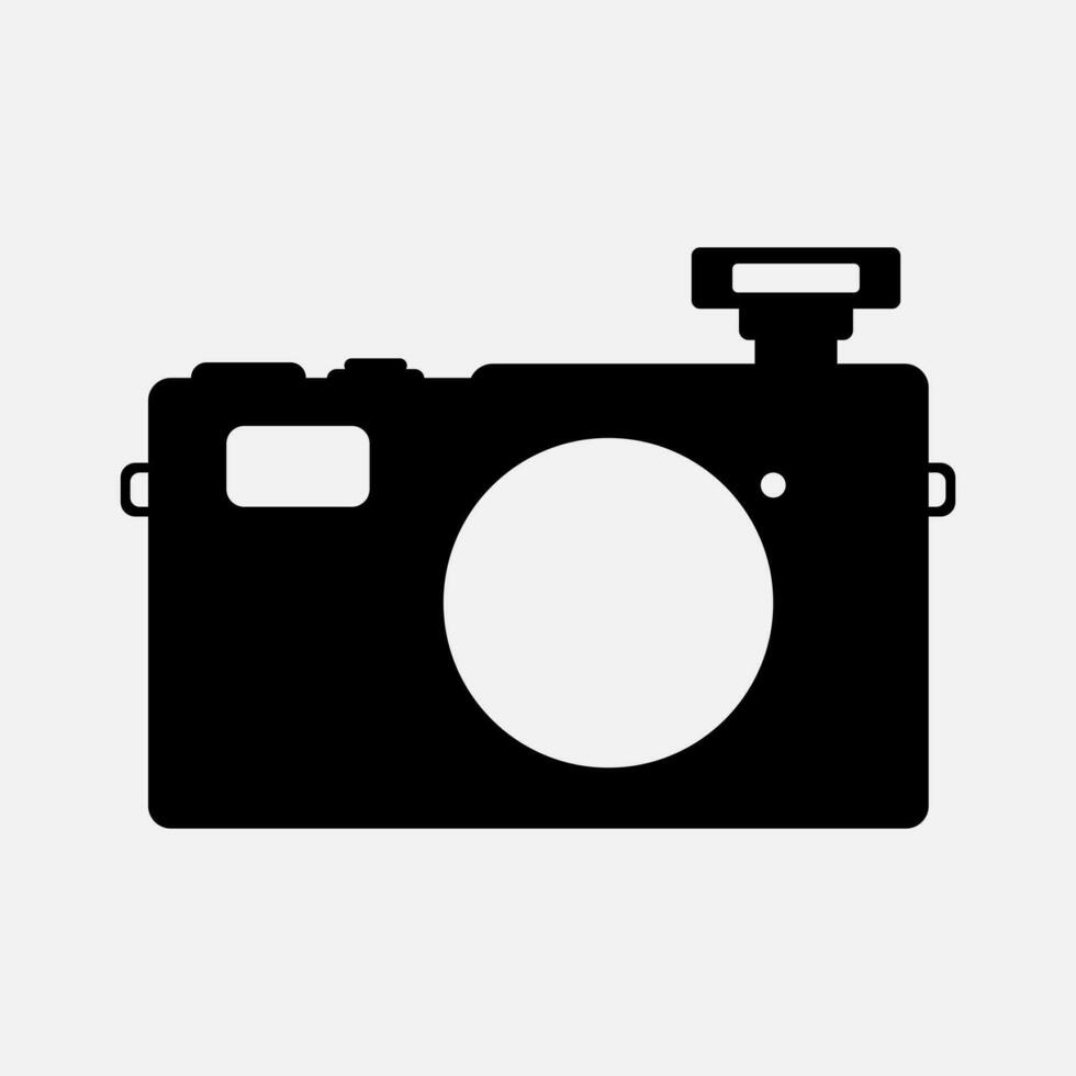 vector cámara icono plano ilustración