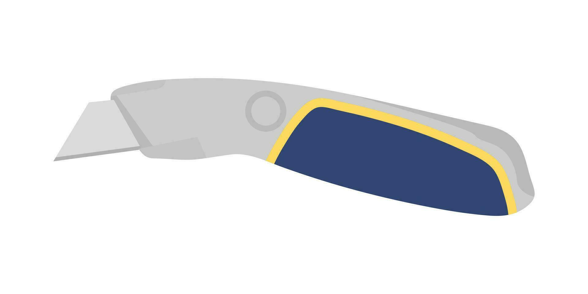 papelería cuchillo herramienta vector plano ilustración