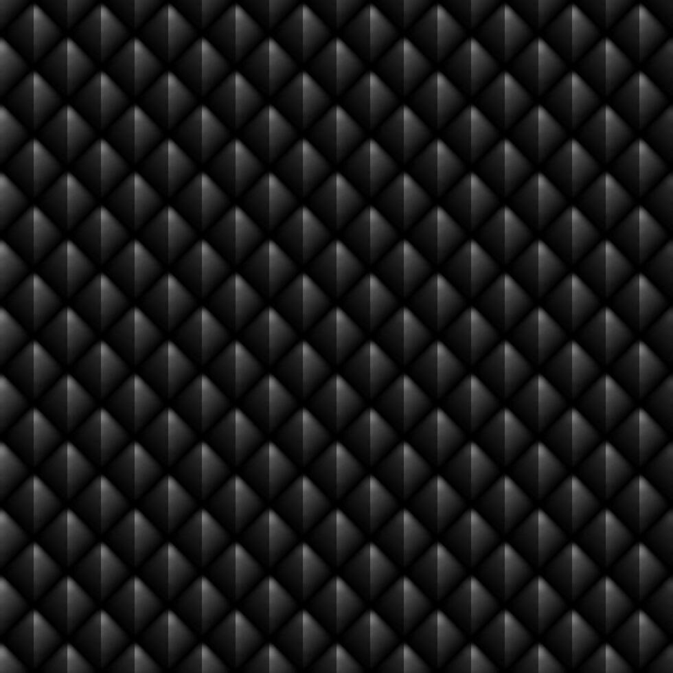Dark black Geometric grid Carbon fiber background Modern dark abstract texture Seamless pattern vector