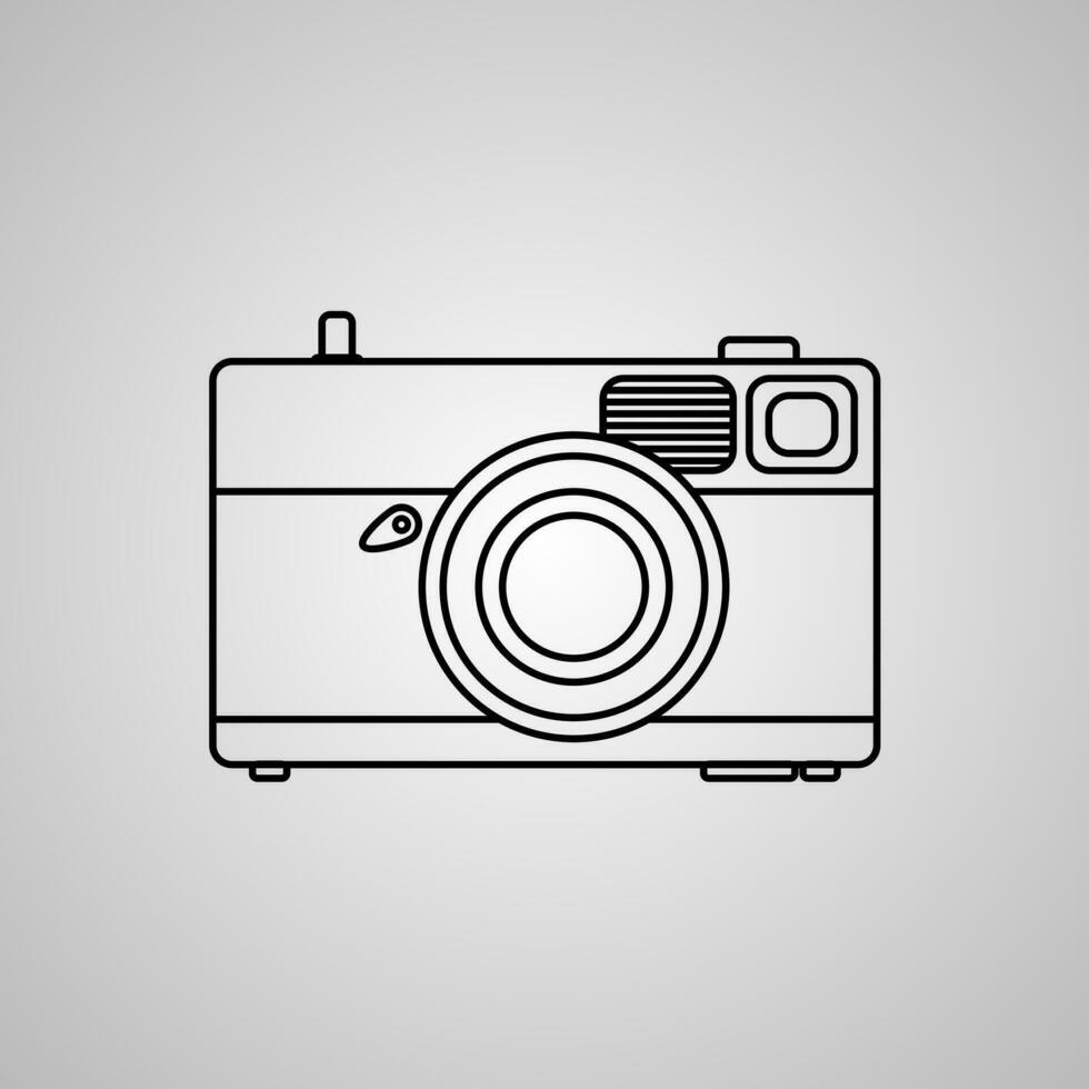 foto cámara icono vector ilustración