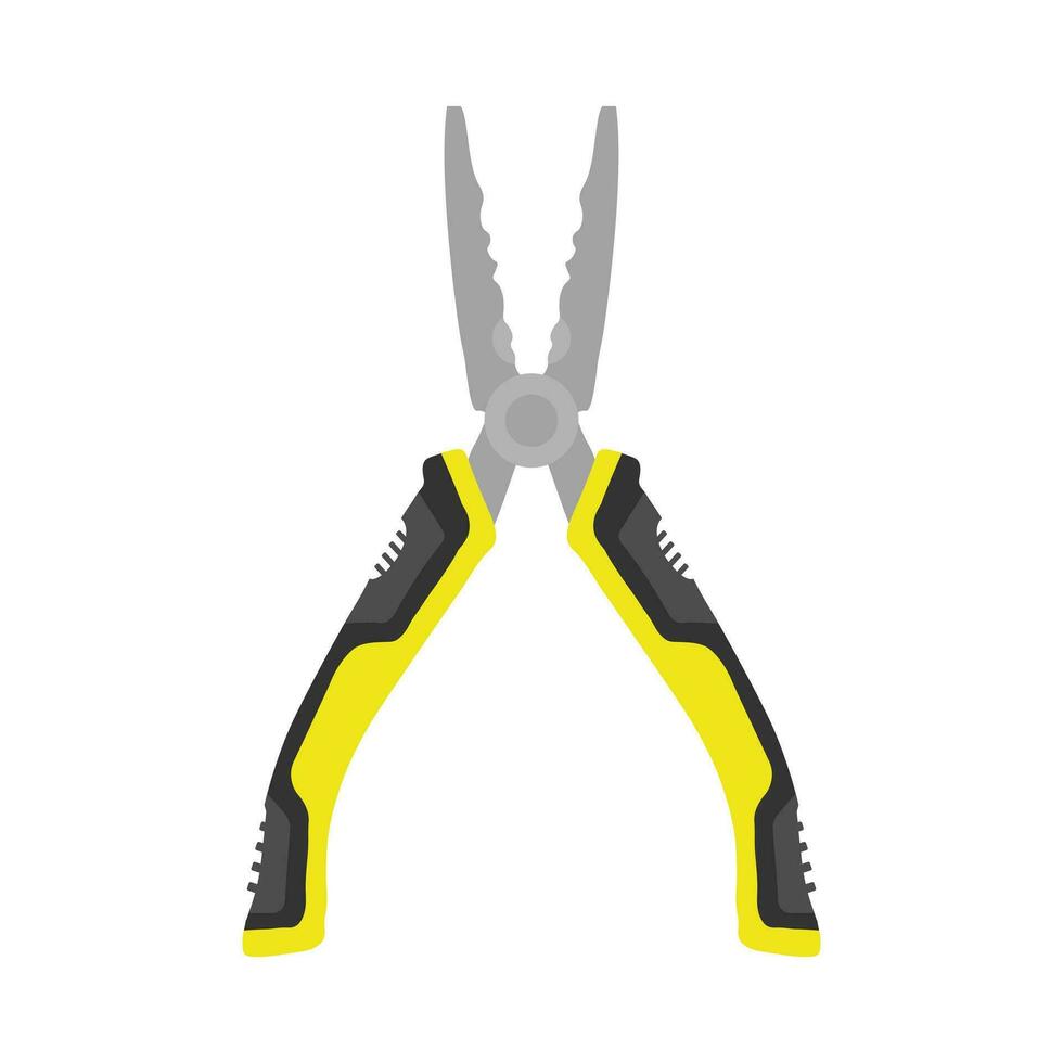 Pliers tool vector flat illustration