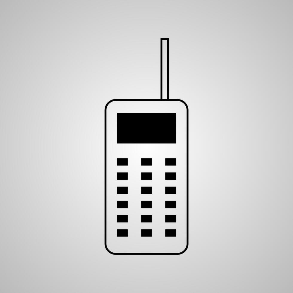 Old cellphone icon vector illustration