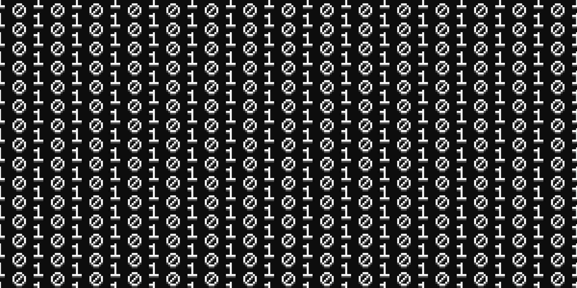 Big Data illustration Binary code seamless pattern vector