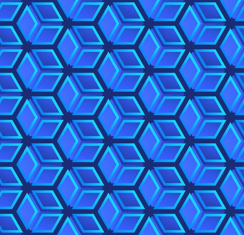 Abstract colorful seamless geometric grid background with colored shapes vector