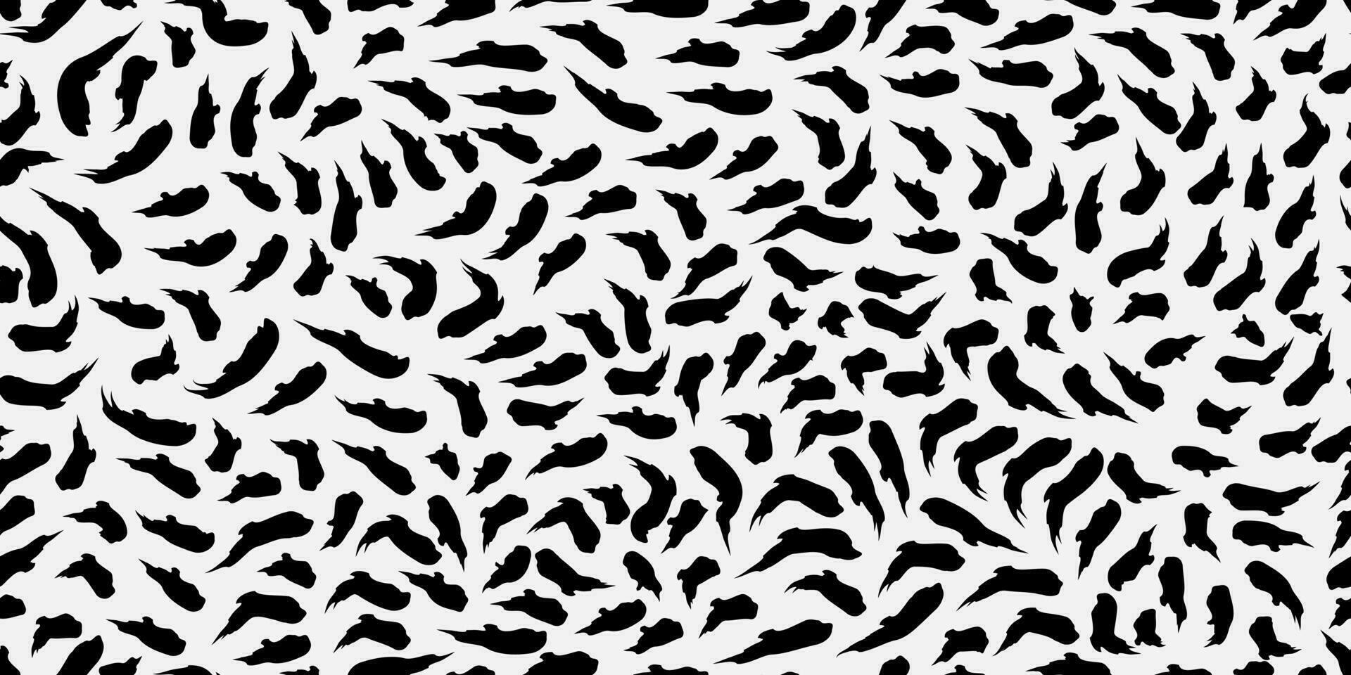 Black and white Abstract ink painting seamless texture vector