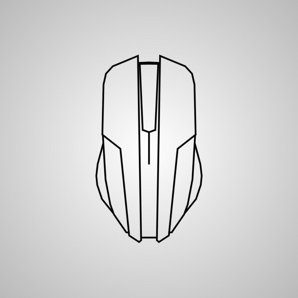 computadora ratón icono vector ilustración