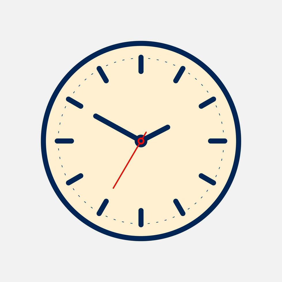 Clásico reloj icono aislado en blanco antecedentes vector