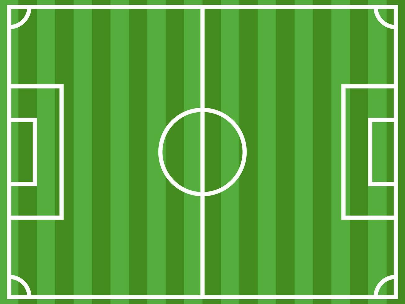 fútbol campo sencillo vistoso verde parte superior abajo ver vector