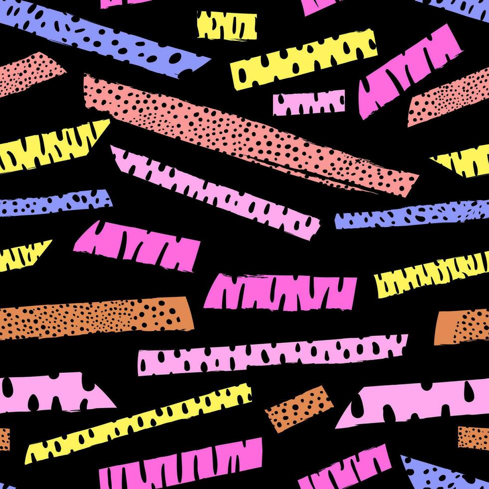 Geometric pattern with different shapes vector