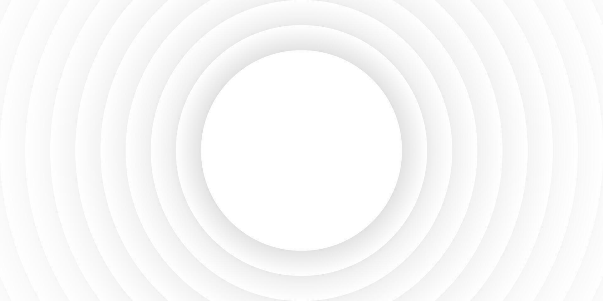 Abstract black and white round background with concentric circles. Vector illustration