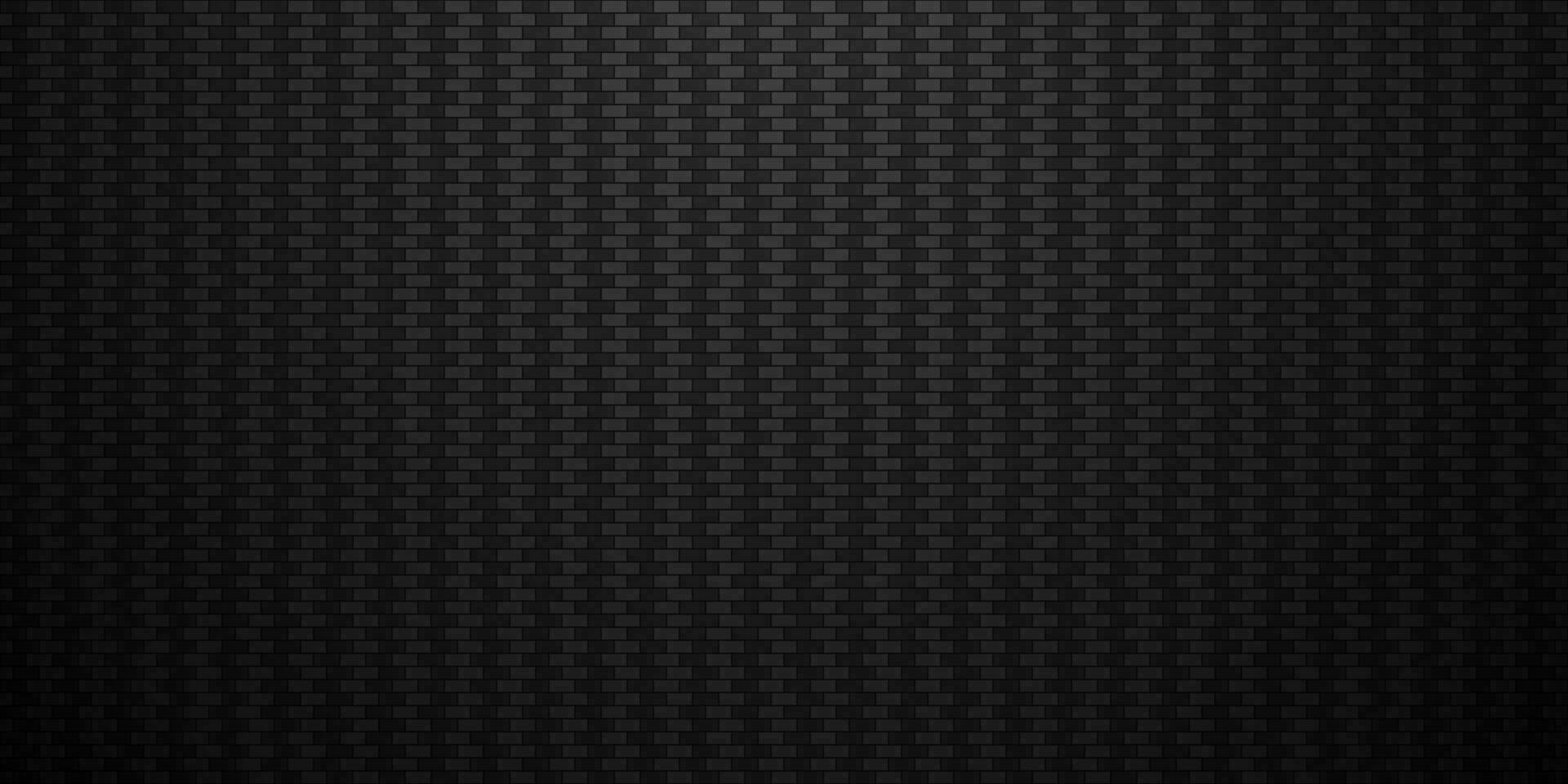 Dark black Geometric grid Carbon fiber background Modern dark abstract texture vector