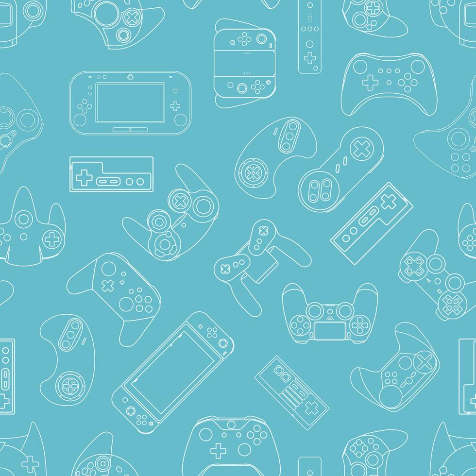 Gamepad Video game controller background vector