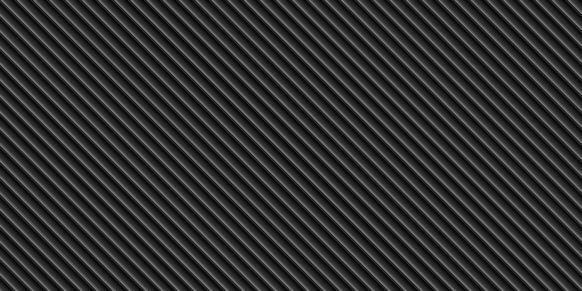 Monochrome black and white diagonal stripes background vector