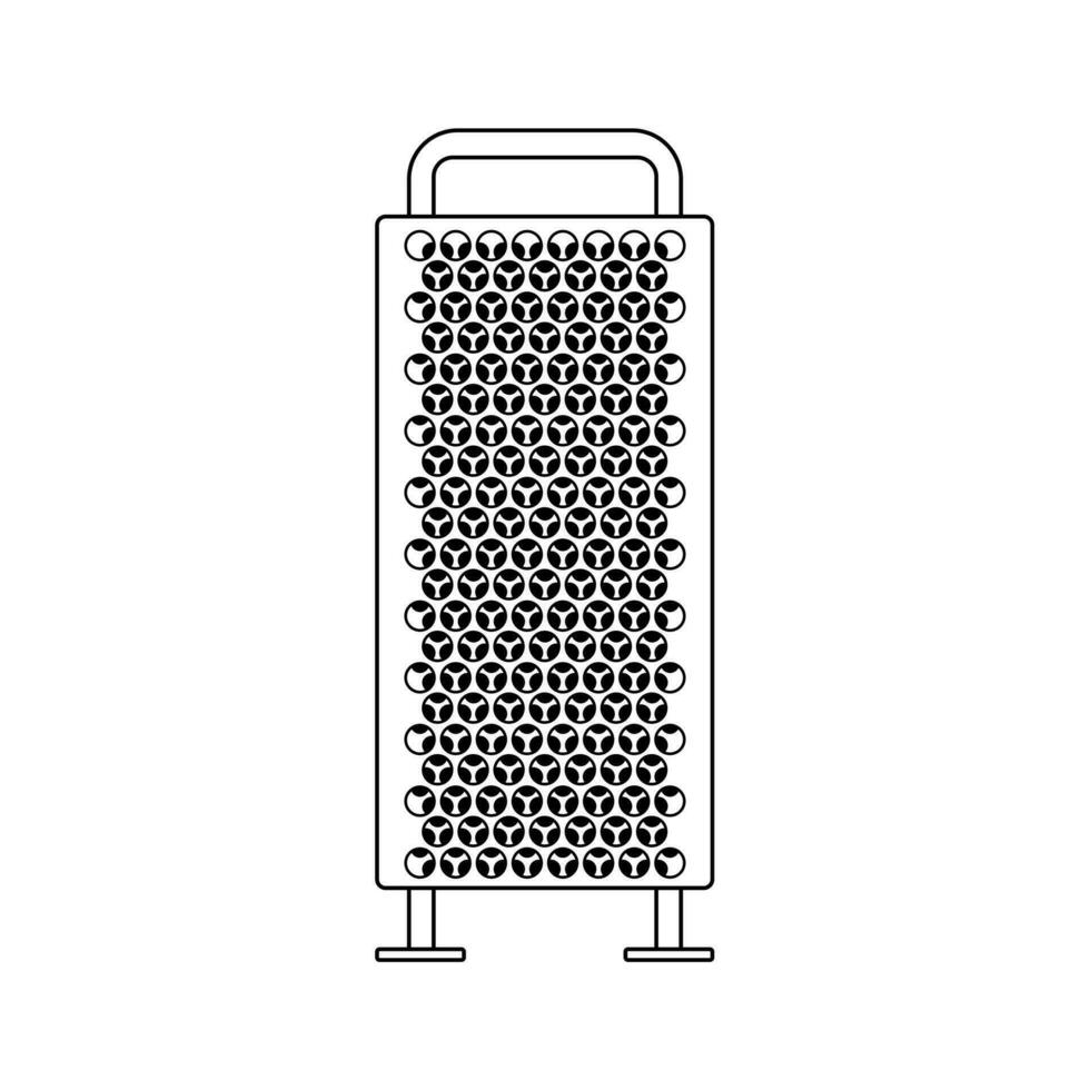 Personal Computer System Unit Concept vector