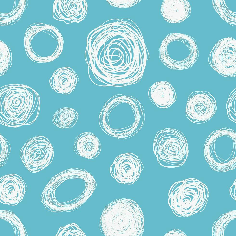 Hand drawn Doodle pattern Abstract ornament background vector