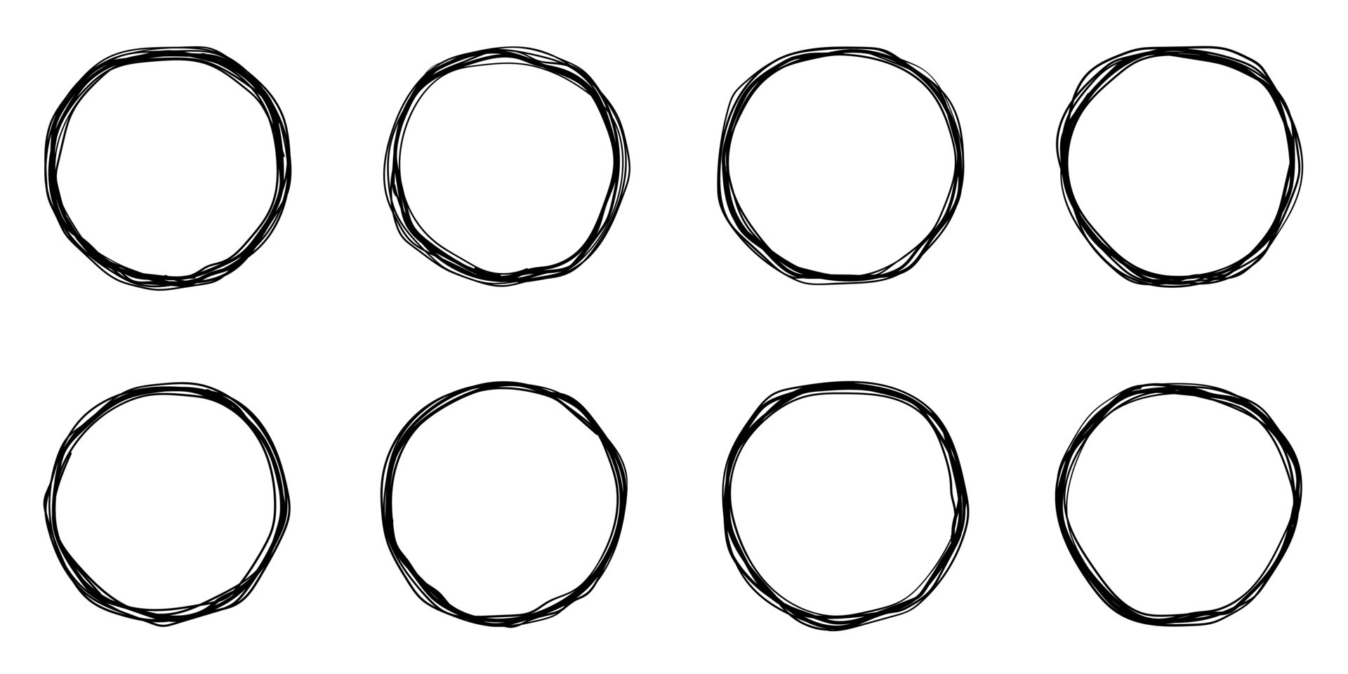 Grunge paint circle vector elements set 34886283 Vector Art at Vecteezy