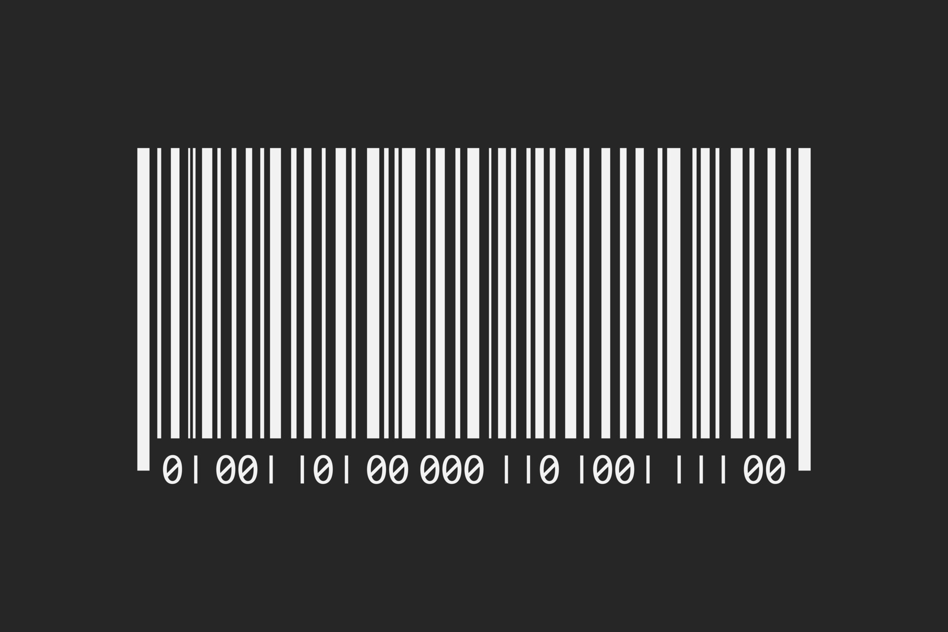 Barcode illustration on black background 34886303 Vector Art at Vecteezy