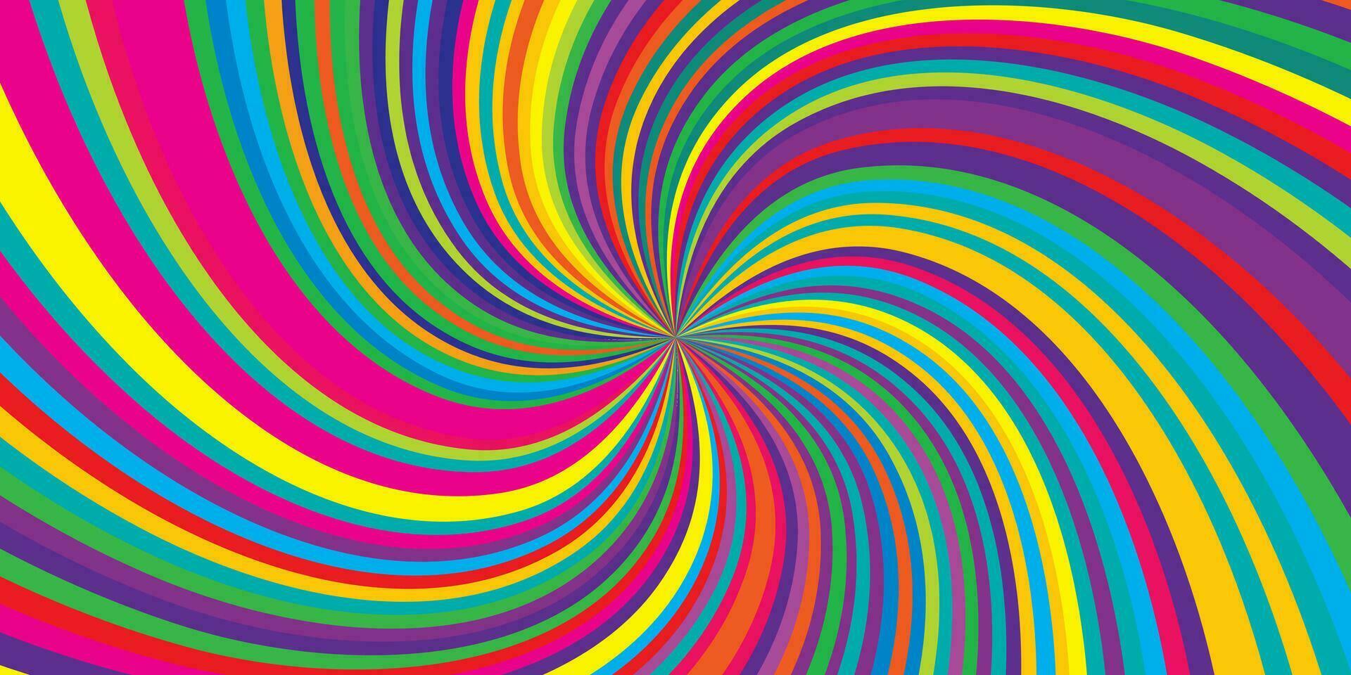 Swirling radial background Helix rotation rays vector