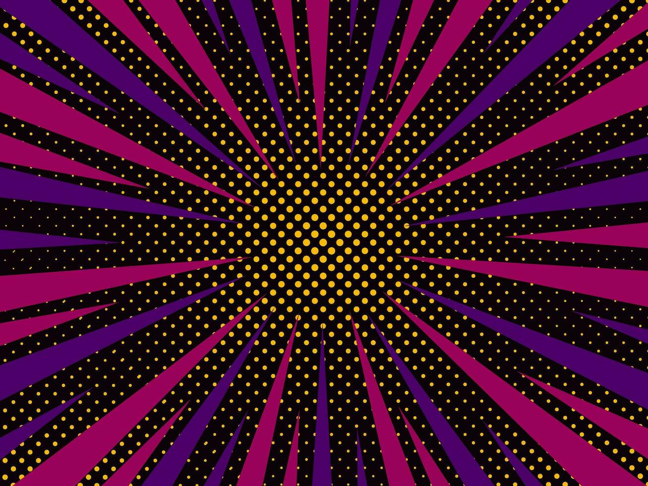 Colorful Pop art comic book Cartoon Sunlight Background vector