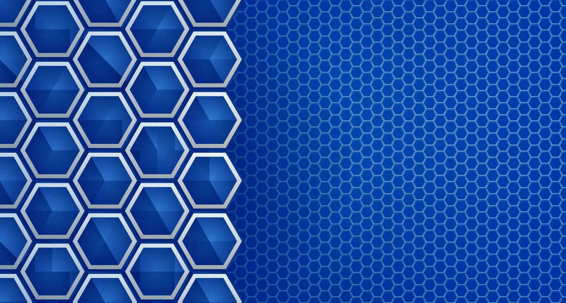 Abstract Hexagon structure Dark geometric background vector