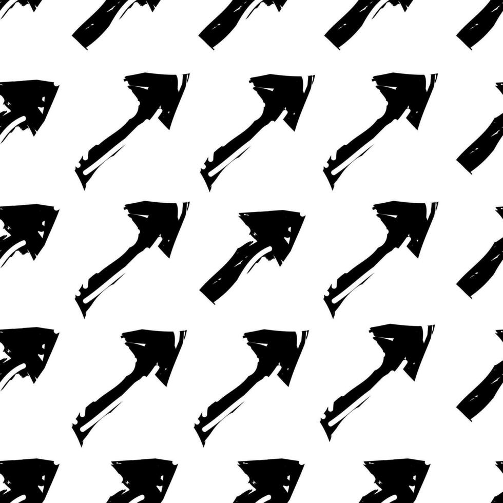 Hand drawn arrows seamless pattern vector