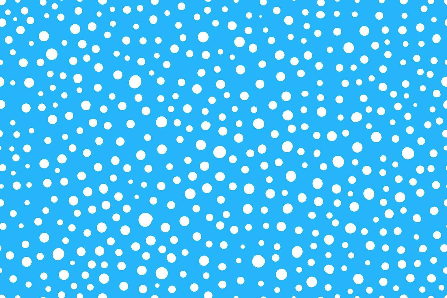 Colorful blue Hand drawn dots abstract background vector