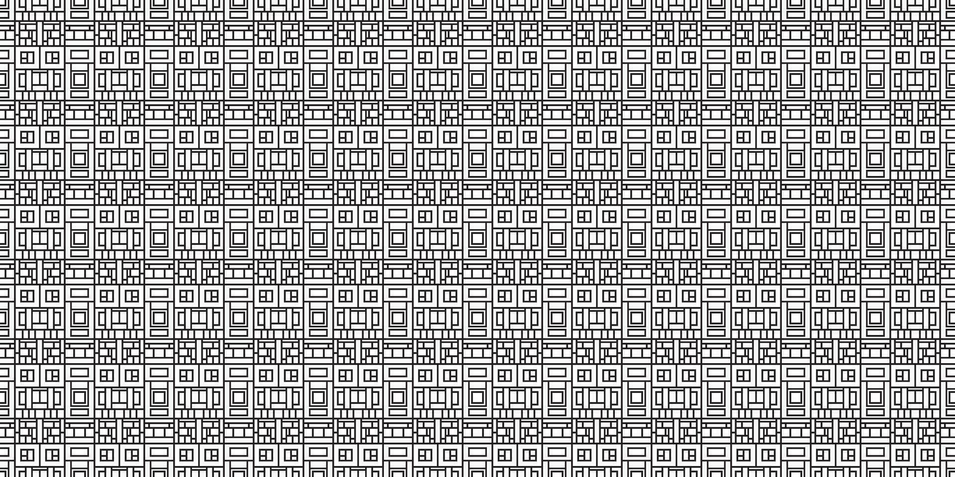 monocromo geométrico cuadrícula píxel Arte antecedentes moderno negro y blanco resumen mosaico textura vector