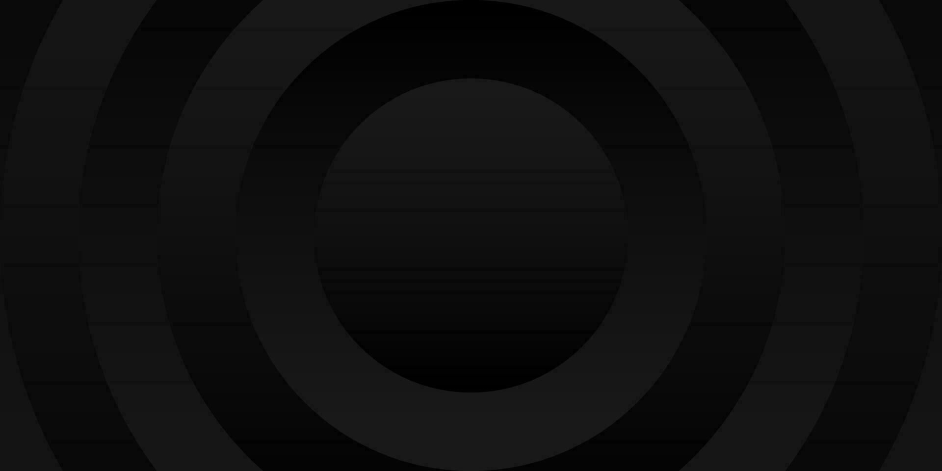 Abstract black and white round background with concentric circles. Vector illustration