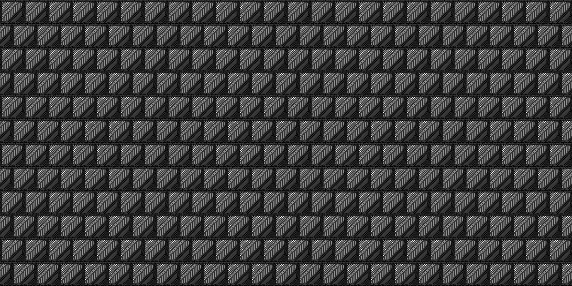 Monochrome geometric grid Pixel Art background Modern black and white abstract mosaic texture vector