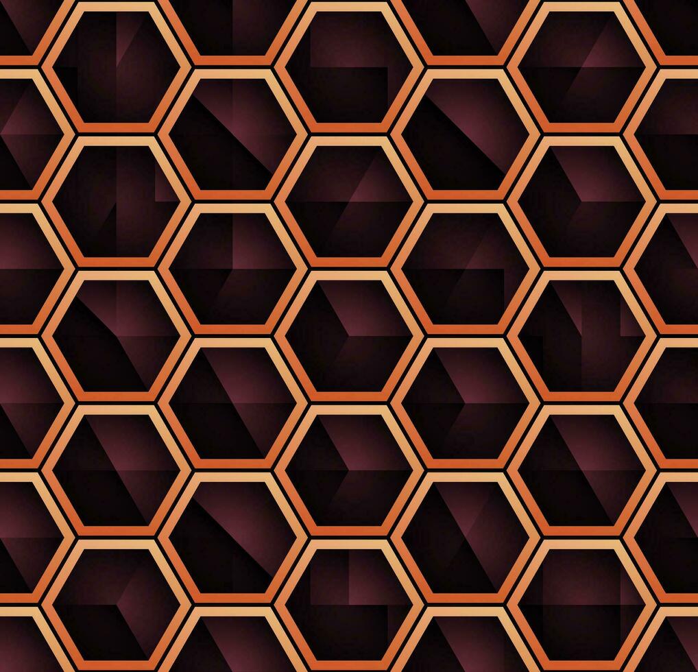 Abstract hexagonal geometric pattern background vector