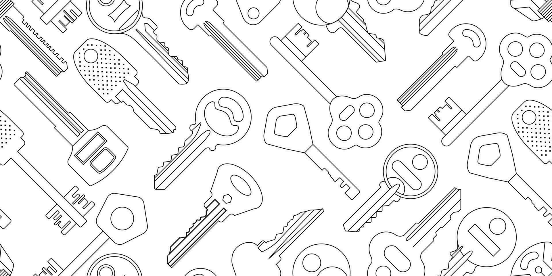 Linear keys illustration seamless pattern 34886710 Vector Art at Vecteezy