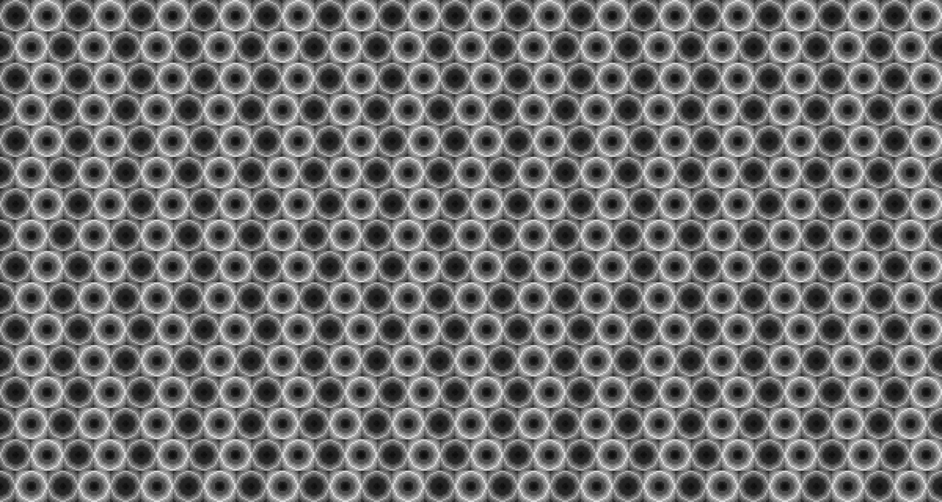 Monochrome geometric grid Pixel Art style background Modern black and white abstract mosaic texture vector