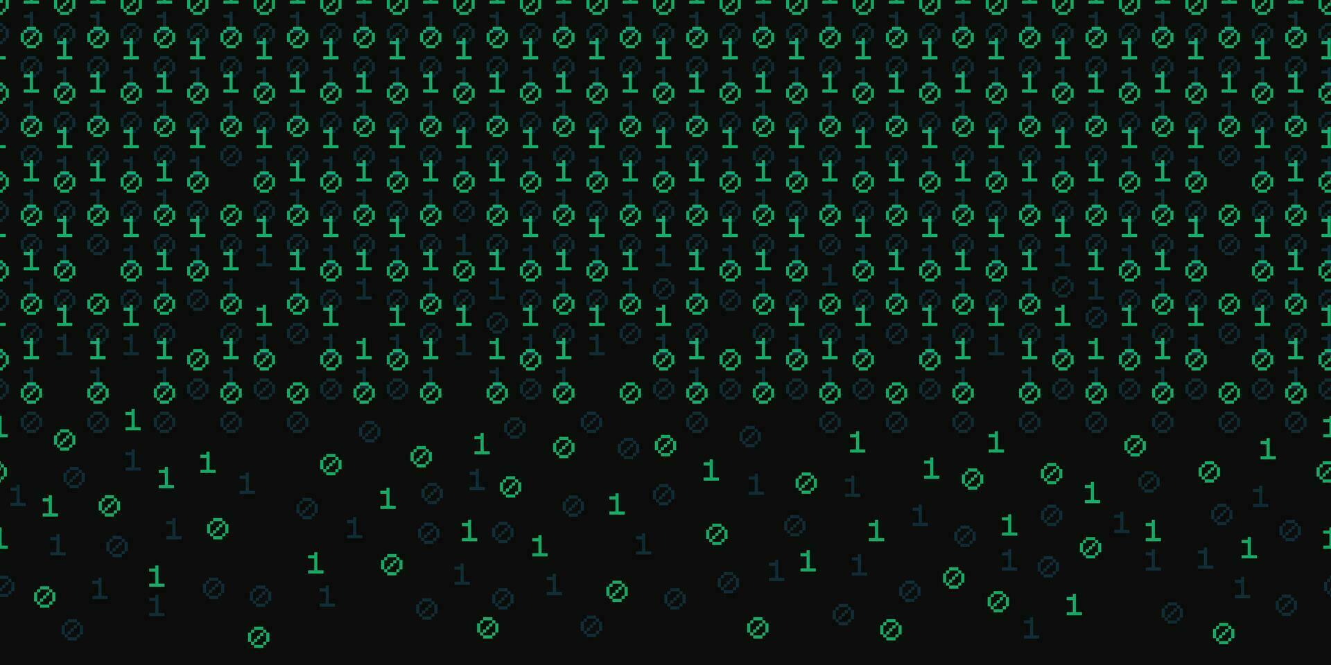Big Data illustration Binary code seamless pattern vector