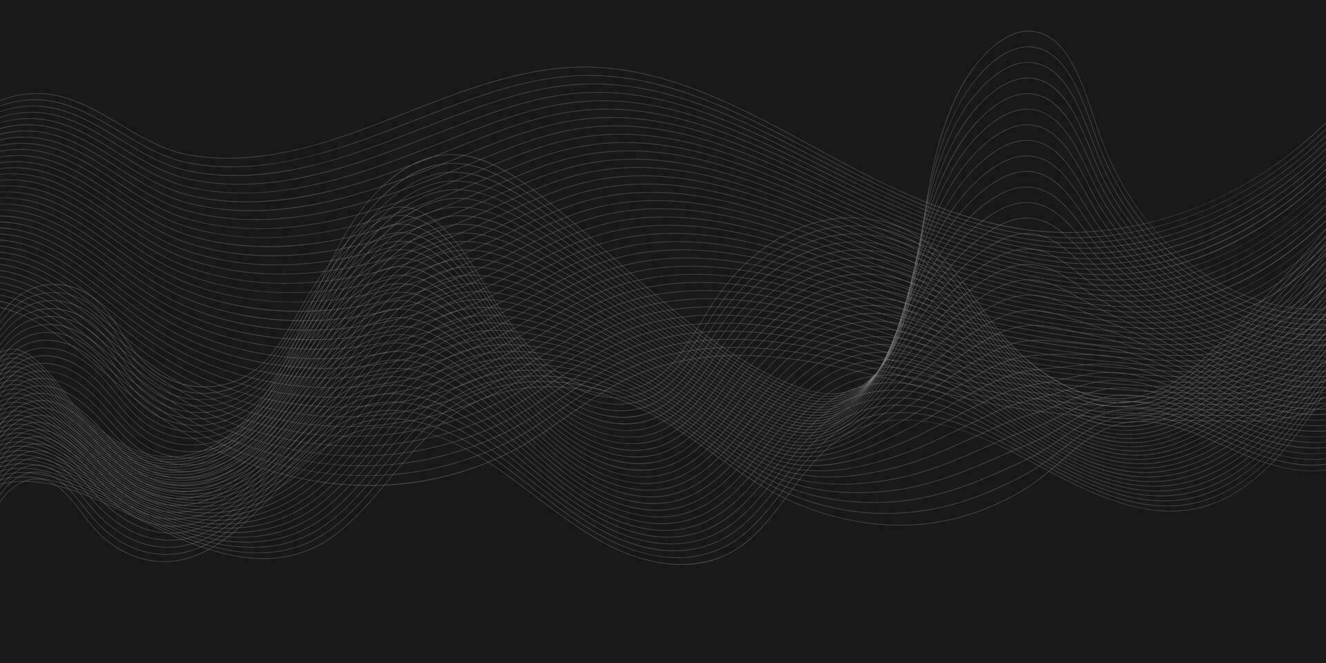 Modern wave Wave Lines Pattern Striped background vector