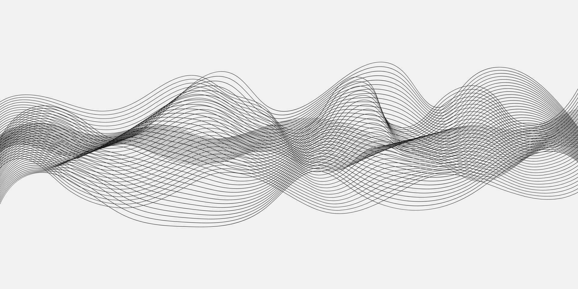Modern wave Wave Lines Pattern Striped background vector