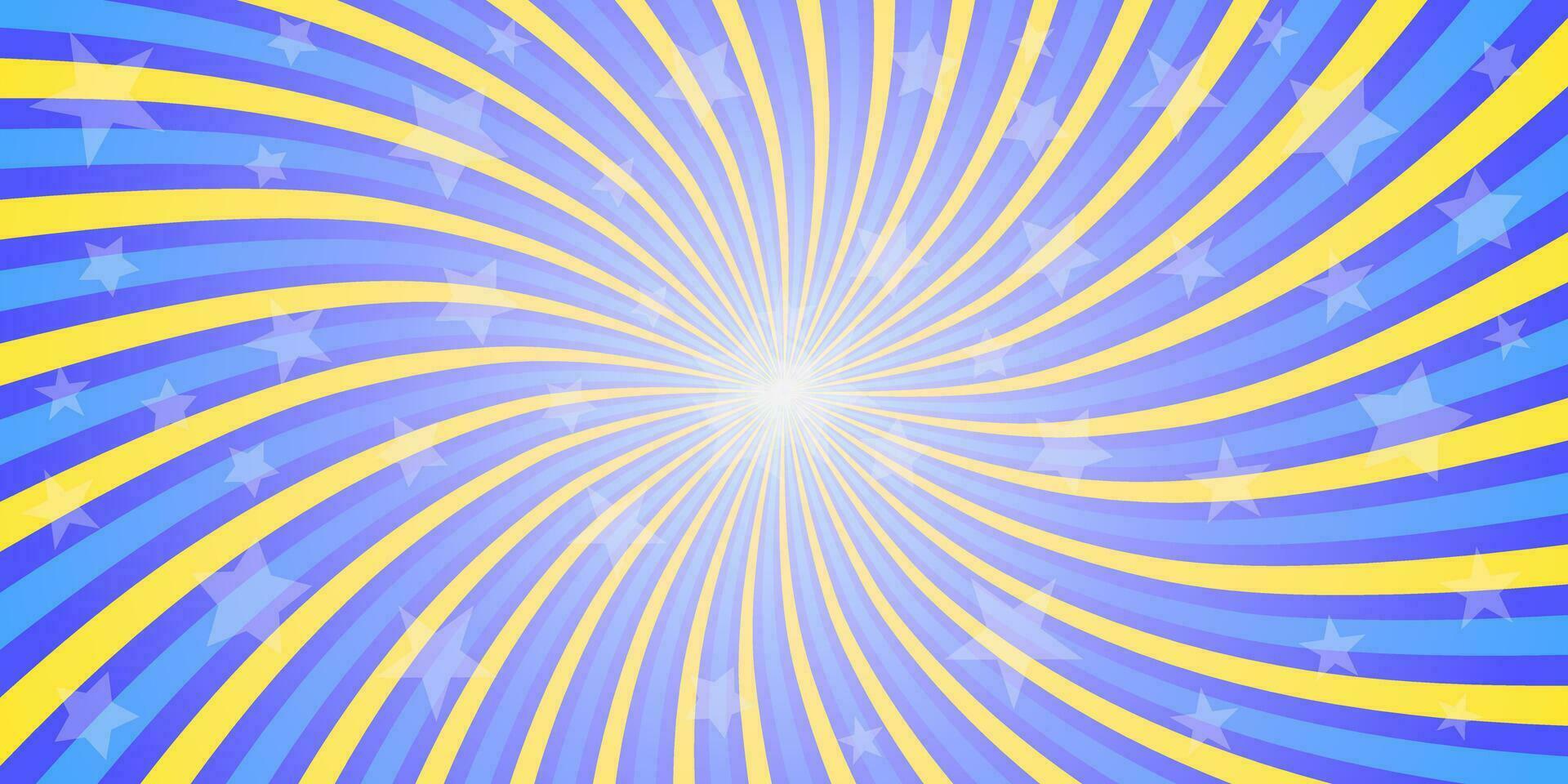 Swirling radial background Helix rotation rays With dots vector