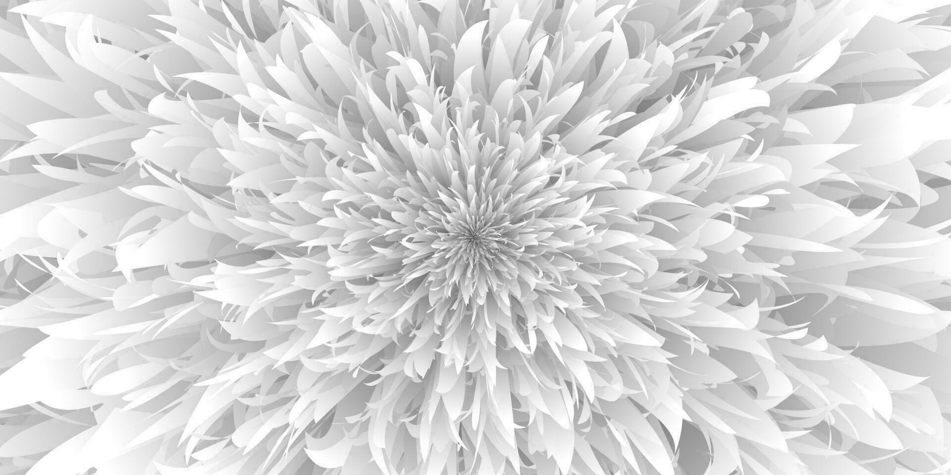 Abstract background with fractal white flower. Fantasy fractal texture. Vector Illustration.
