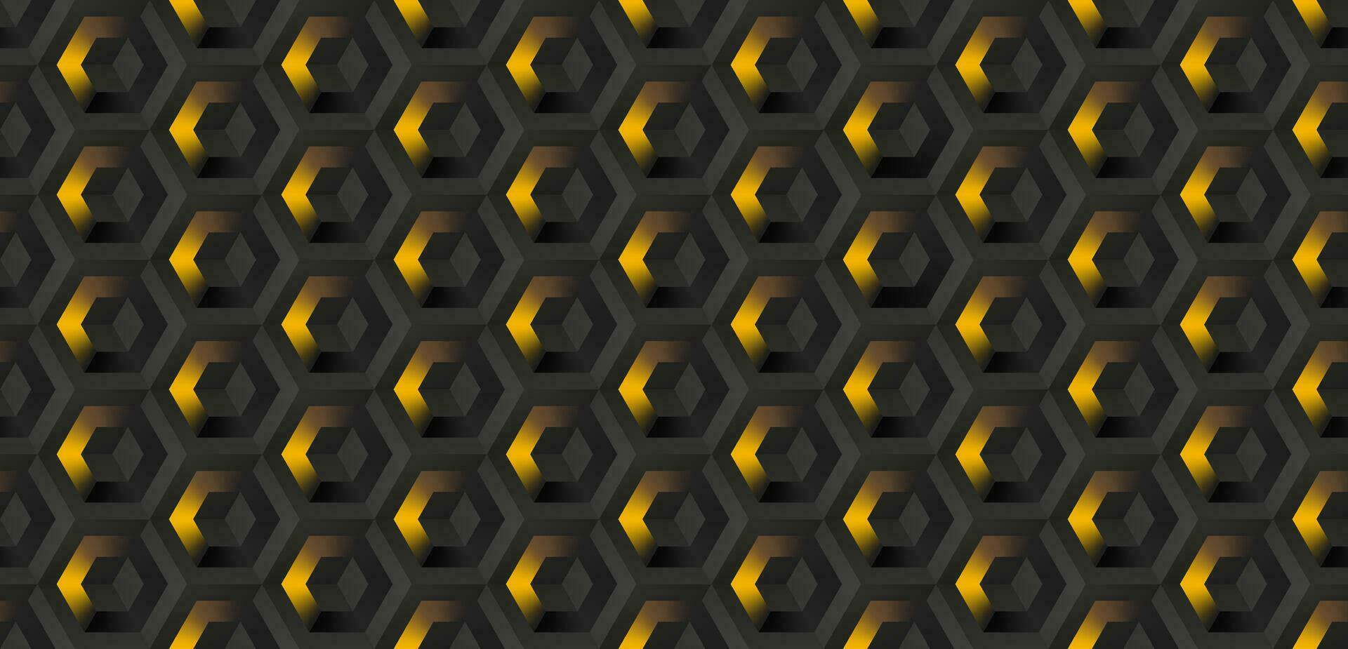 Abstract hexagonal geometric pattern background vector