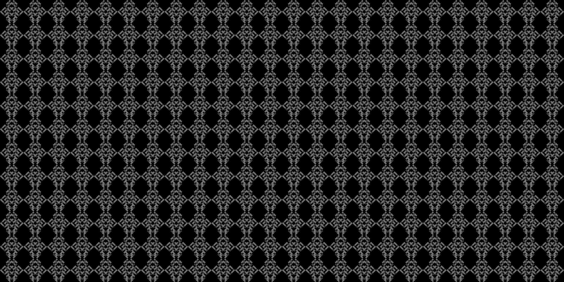 Monochrome geometric grid Pixel Art style background Modern black and white abstract mosaic texture vector