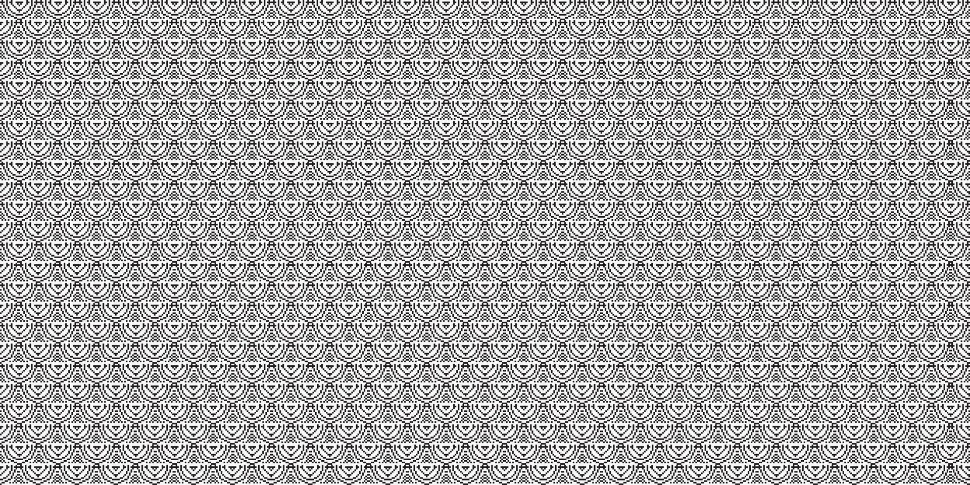 Monochrome geometric grid Pixel Art background Modern black and white abstract mosaic texture vector