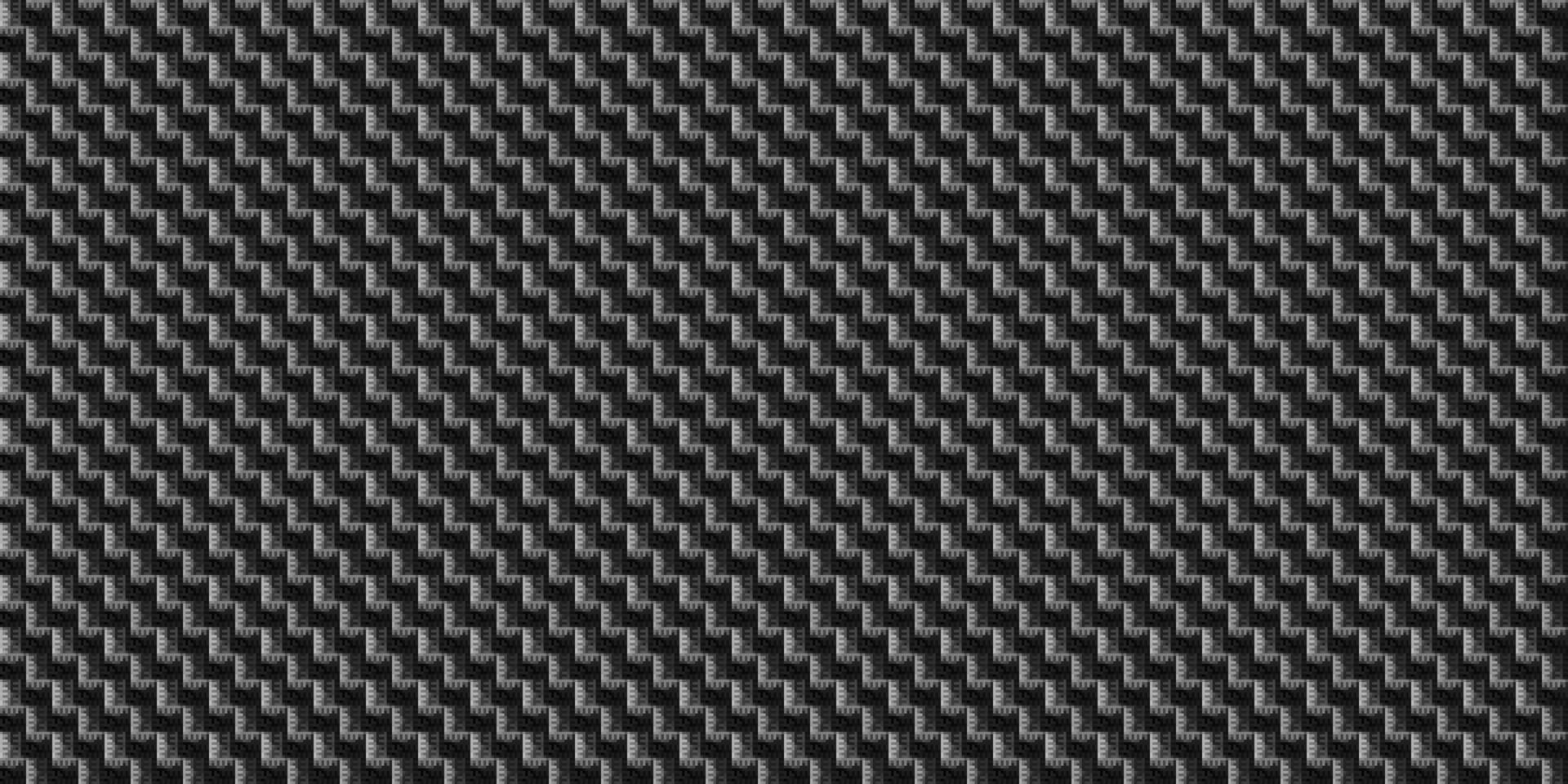 Monochrome geometric grid Pixel Art style background Modern black and white abstract mosaic texture vector