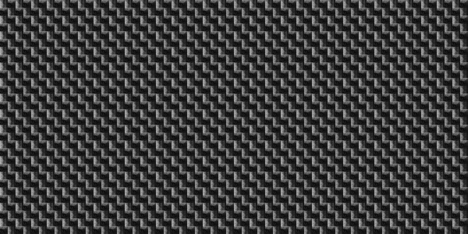 Monochrome geometric grid Pixel Art style background Modern black and white abstract mosaic texture vector