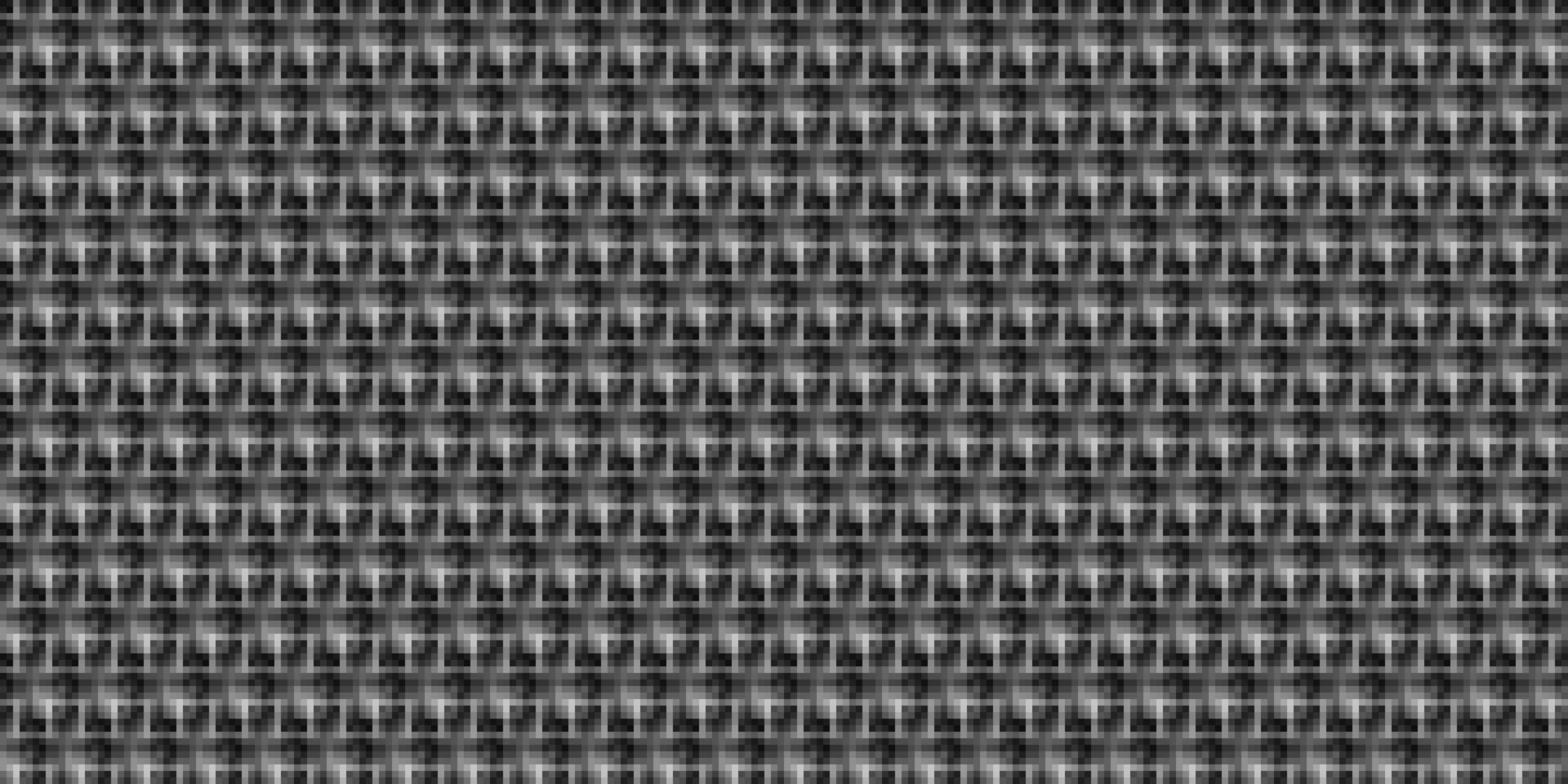 Monochrome geometric grid Pixel Art style background Modern black and white abstract mosaic texture vector