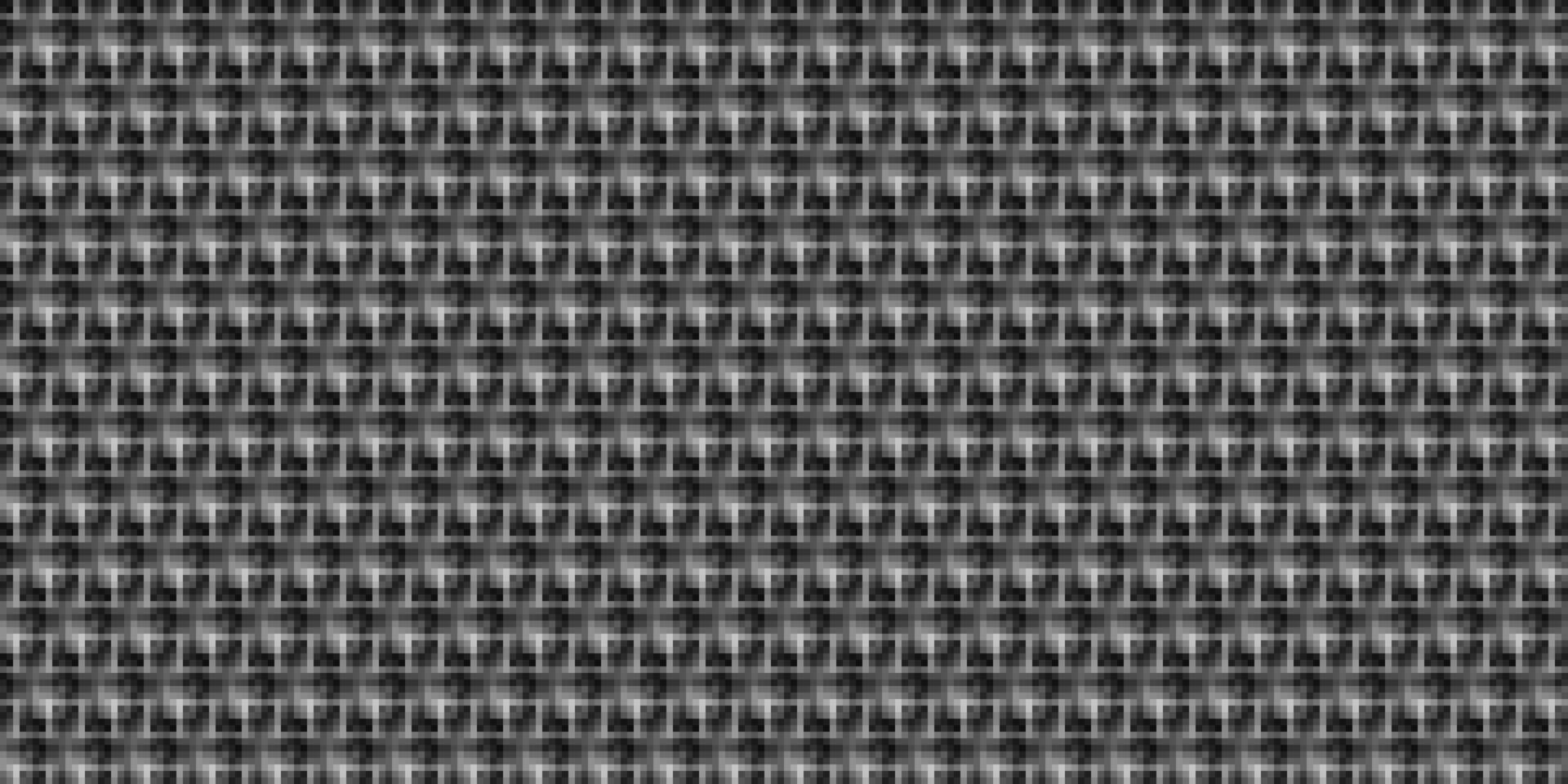 Monochrome geometric grid Pixel Art style background Modern black and white abstract mosaic texture vector