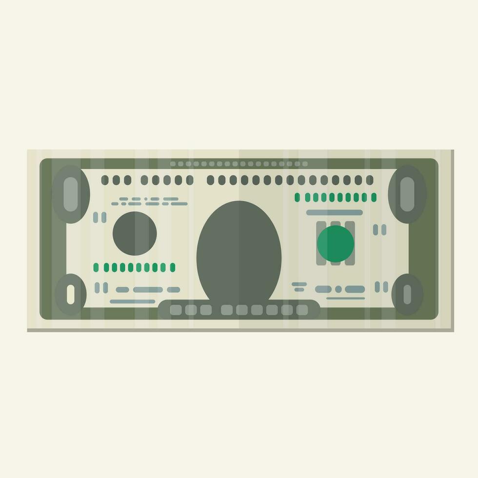 dólar dinero efectivo vector plano icono